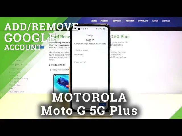 Video thumbnail for How to Add & Remove Google Account to MOTOROLA Moto G 5G Plus – Manage Google User