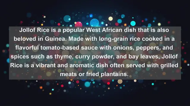 Video thumbnail for Taste of Guinea: Top 10 Mouthwatering Guinean Dishes You Must Try