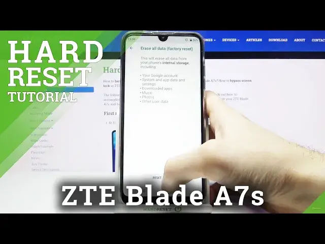 'Video thumbnail for How to Factory Reset ZTE Blade A7s – Erase All Content & Restore System Defaults'