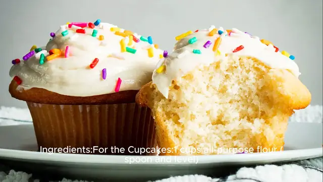 Video thumbnail for Vanilla cupcake recipe