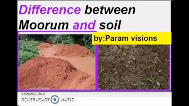 Video thumbnail for Difference between moorum and soil/What is moorum and soil?
