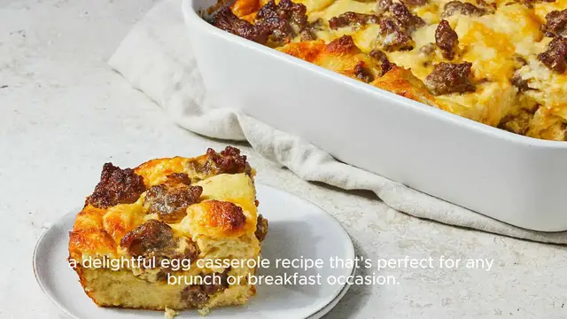 Video thumbnail for Egg casserole recipe