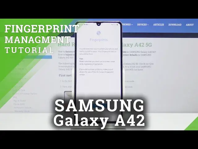 'Video thumbnail for How to Set Up Fingerprint in Samsung Galaxy A42 - Add Fingerprint / Screen Lock'