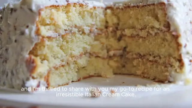 Video thumbnail for Italian Cream Cake