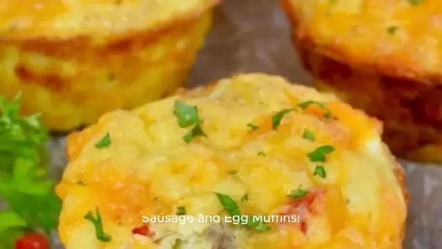 Video thumbnail for Cheesy Sausage And Egg Muffins