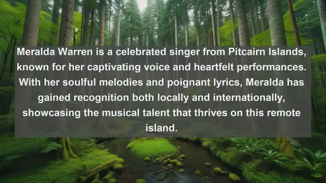 Video thumbnail for Hidden Gems: Top 10 Famous Singers from Pitcairn Islands