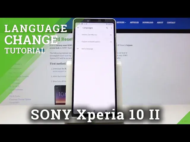 'Video thumbnail for How to Change Language in Sony Xperia 10 II - Adjust System Language'