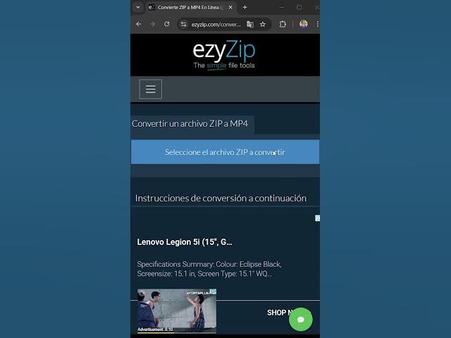 Video thumbnail for 📦 Convierte ZIP a MP4 en Tu Navegador | No Requiere Instalación De Software