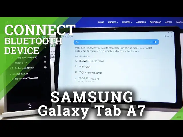'Video thumbnail for How to Enable Bluetooth Connection in SAMSUNG Galaxy TAB A7 – Connect Bluetooth Device'