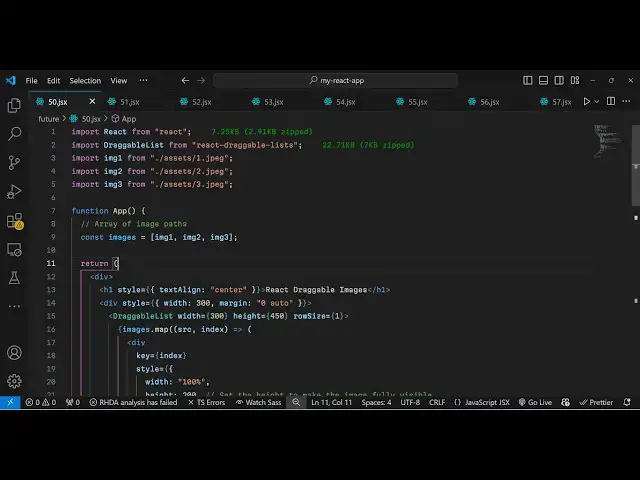 Video thumbnail for Build a React.js Animated Draggable Lists of Images & Text Using react-draggable-lists in JSX