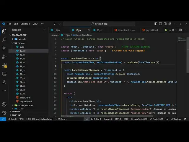 Video thumbnail for React.js Luxon Tutorial to Find Timezones of Countries and Format Dates in Browser