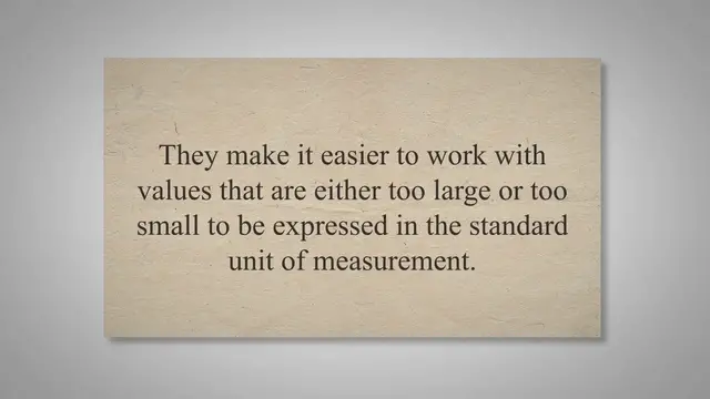 Video thumbnail for What are Prefixes in Physics