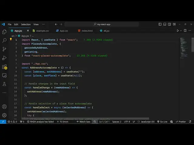 Video thumbnail for Build a React.js Google Maps Autocomplete & Geocoding API to Display Address Details, Photos Data