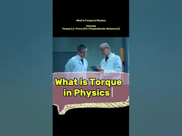 'Video thumbnail for What is Torque in Physics? #physics #science #youtubeshorts #ytshorts'
