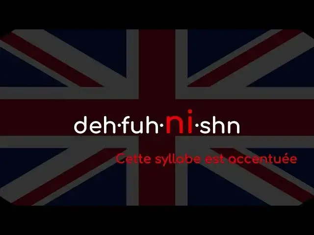 Video thumbnail for Comment prononcer « definition » en anglais