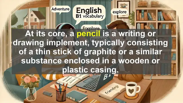 Video thumbnail for 2500 Must Know CEFR B1 Vocabulary - Exploring the Word 'Pencil': More Than Just a Writing Tool