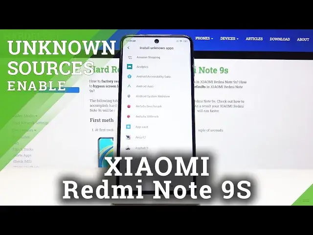 'Video thumbnail for How to Download Apps from Unknown Sources on XIAOMI Redmi Note 9s - Apps Installation'