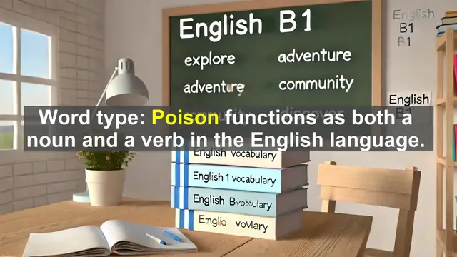 Video thumbnail for 2500 Must Know CEFR B1 Vocabulary - Poison: A Powerful Word in English