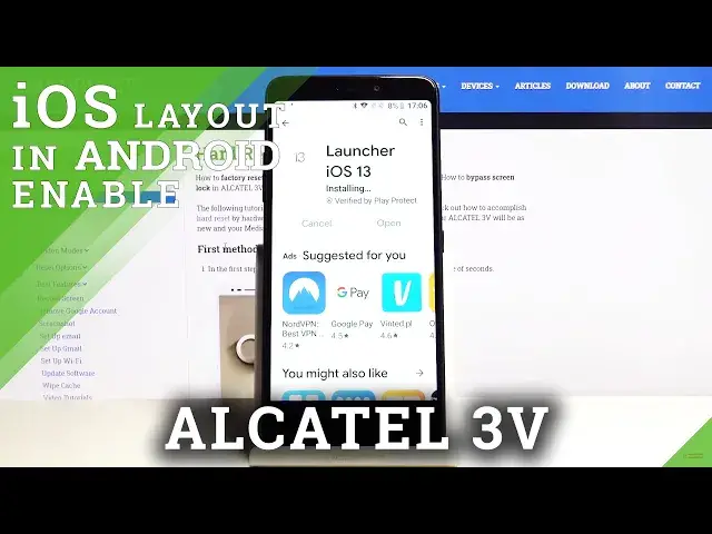 'Video thumbnail for How to Install iOS Launcher in ALCATEL 3V – Download Apple Layout'