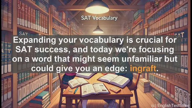 Video thumbnail for 5000 Must Know SAT Vocabulary - SAT Vocabulary Boost: Understanding 'Ingraft'