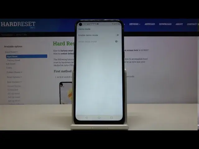 'Video thumbnail for How to Activate Demo Mode in LG K61 - Floor Mode Activation'