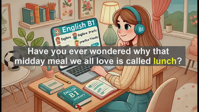 Video thumbnail for 2500 Must Know CEFR B1 Vocabulary - The Origin and Usage of 'Lunch' in English