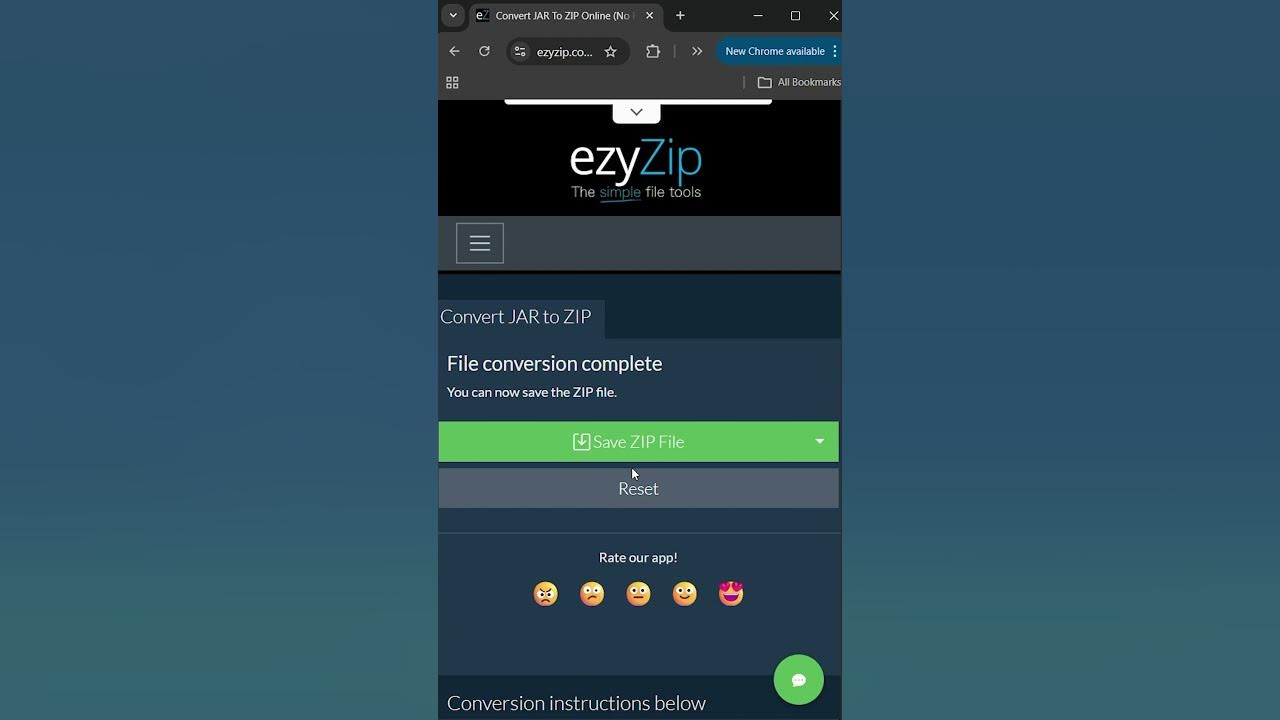 Video thumbnail for 📦 Convert JAR to ZIP on Your Browser | No Software Installation Required