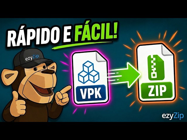 Video thumbnail for 📦 Como Converter VPK para ZIP Online Grátis | Sem Necessidade de Instalar Software