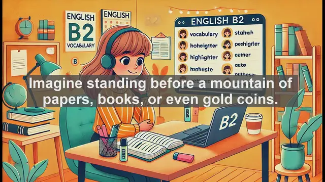 Video thumbnail for 1500 Must Know CEFR B2 Vocabulary - Mastering the Word 'Pile': A B2 English Guide