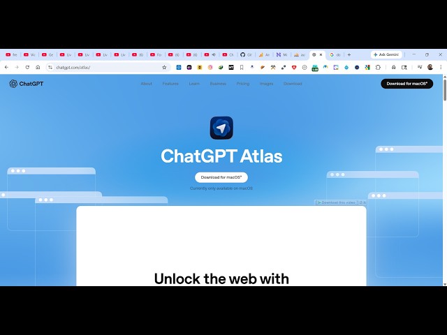 Video thumbnail for Forget Chrome! ChatGPT Atlas Will BLOW Your Mind!