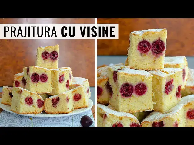 Video thumbnail for Prăjitură pufoasă cu vișine sau cireșe. O rețetă simplă și rapidă | Bucate Aromate