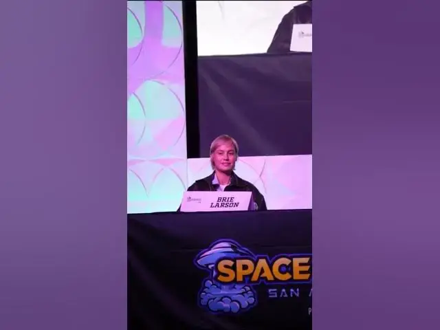 Video thumbnail for Brie Larson Talks The Bear Season 3! Live at SpaceCon San Antonio 2025