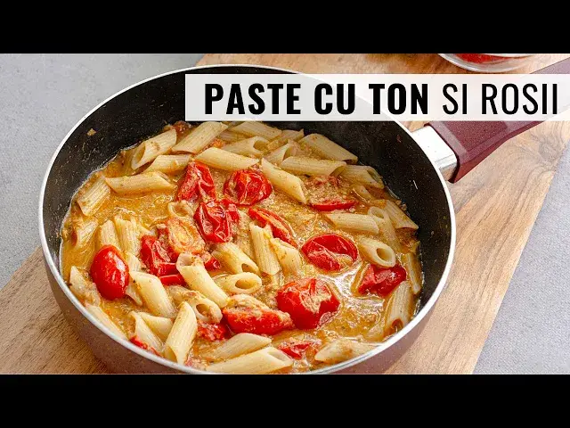 Video thumbnail for Cea mai simplă rețetă de paste cu ton și roșii! Ideală pentru un prânz rapid și delicios!