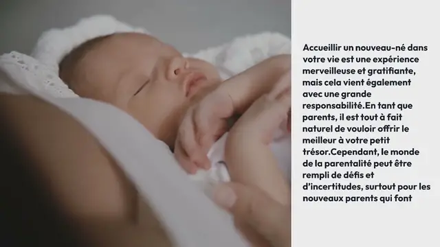 Video thumbnail for Les 10 étapes essentielles pour prendre soin de votre bébé avec amour et confiance