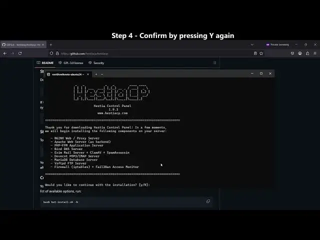 'Video thumbnail for How to install Hestia Control Panel on Ubuntu 24 04 VPS'