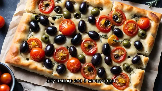 Video thumbnail for Homemade Focaccia with Olives and Tomatoes