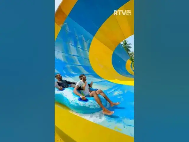 Video thumbnail for Thrilling Water Slide 🎢 at D'Atlantis Aquapark Virar - #shorts #waterpark #viral