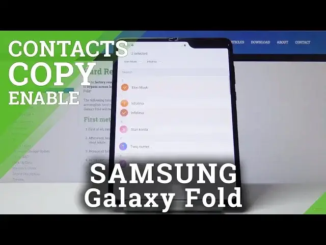 'Video thumbnail for How to Copy Contacts in Samsung Galaxy Fold - Transfer Numbers'