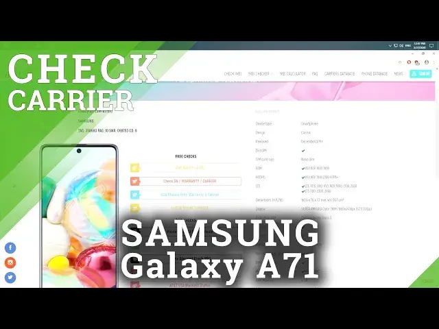 Video thumbnail for SAMSUNG Galaxy A71 Carrier Checker / Find Mobile Operator of Galaxy A71
