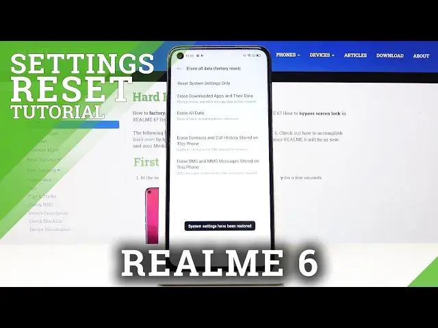 'Video thumbnail for How to Reset Settings in REALME 6 – Restore Default Settings'