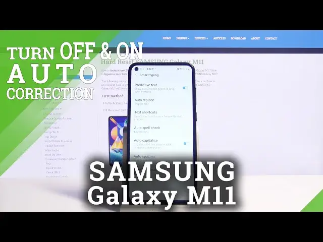 'Video thumbnail for How to Enter Text Correction Options on SAMSUNG Galaxy M11 - Mark Misspelled Words'