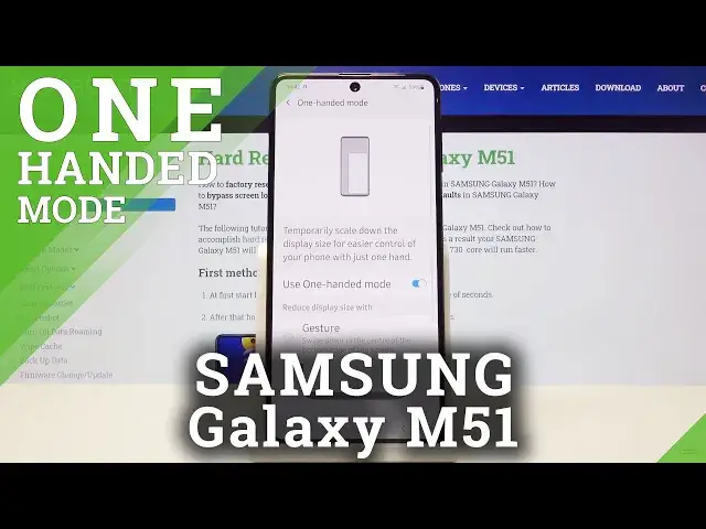 'Video thumbnail for How to Enter One Handed Mode in SAMSUNG Galaxy M51 – Make Screen Area Smalle'