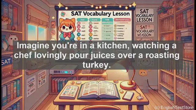 Video thumbnail for 5000 Must Know SAT Vocabulary - Baste: A Dual-Purpose Word for Cooking and Sewing
