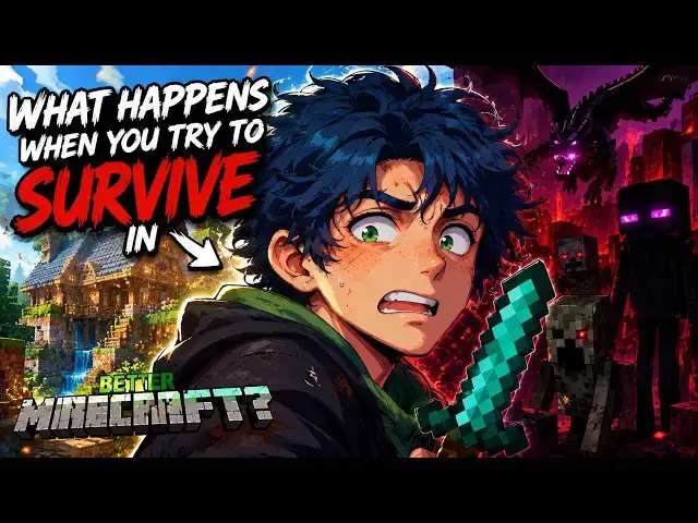 Video thumbnail for I Survived 100 Days In BETTER Minecraft. Here's What Happened...
