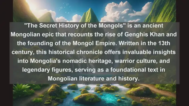 Video thumbnail for Unveiling Mongolia's Literary Treasures: Top 10 Must-Read Works
