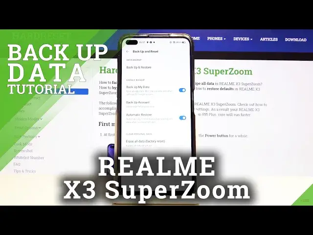 'Video thumbnail for How to Back Up Data on REALME X3 SuperZoom - Google Backup'