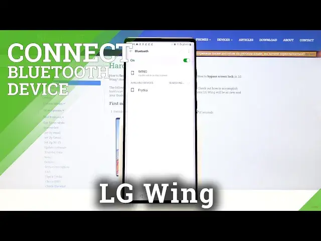 'Video thumbnail for Use Bluetooth Connection - Pairing LG Wing with Another Device'