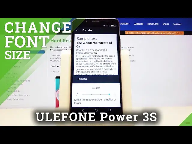 'Video thumbnail for How to Change Font Size in ULEFONE Power 3S – Adjust Font Proportions'