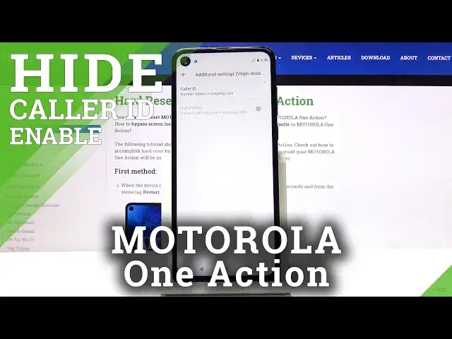 'Video thumbnail for How to Show & Hide Caller ID in MOTOROLA One Action – Call Settings'