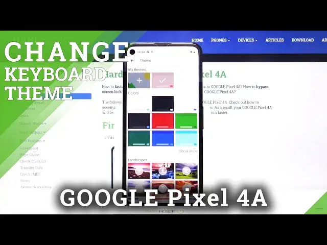 'Video thumbnail for How to Customize Keyboard Theme on GOOGLE Pixel 4A – Keyboard Background with Picture'